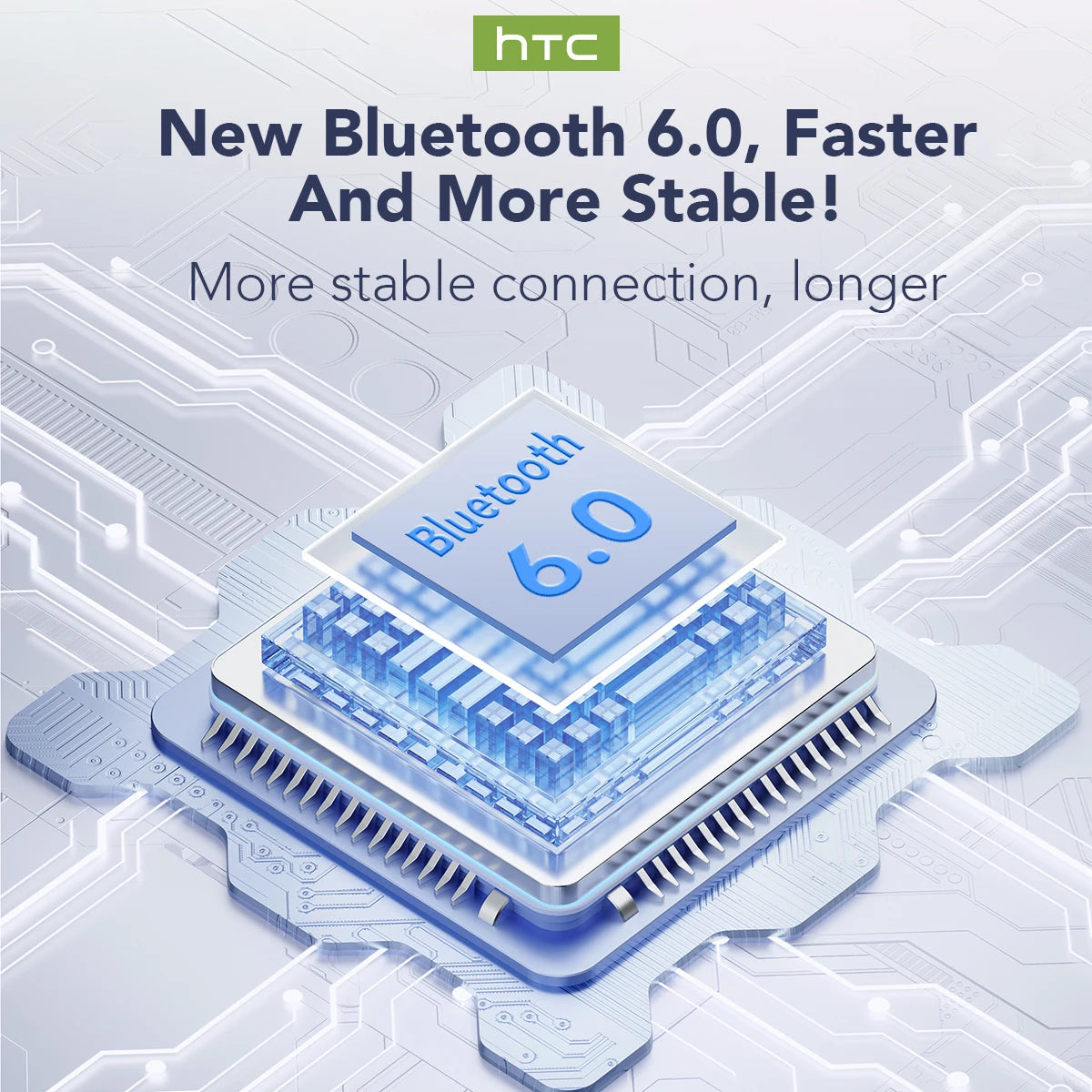 EXPEARIANCE - HTC NE20 New Bluetooth 6.0 Wireless Headphones